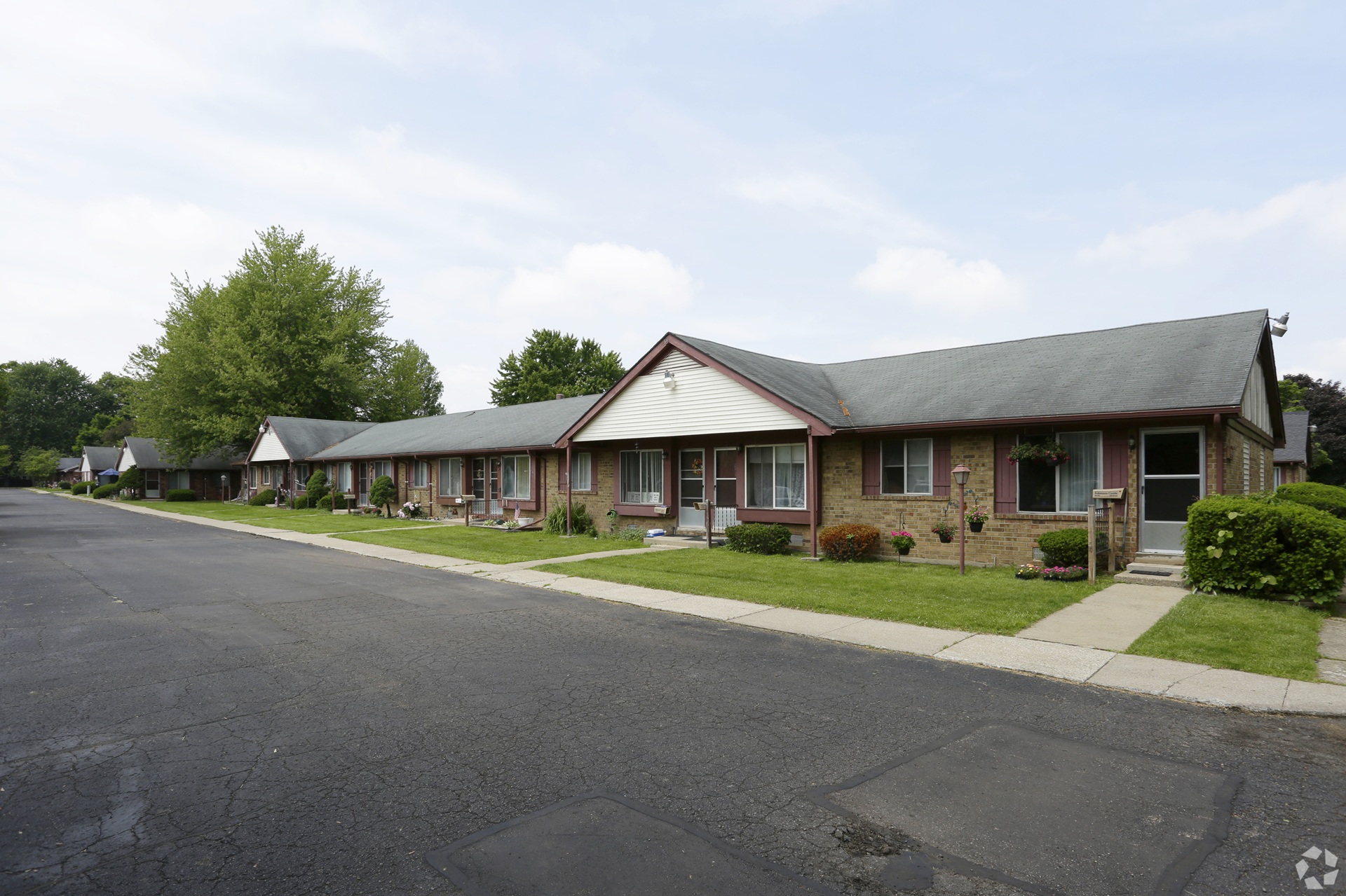 Goldentree Apartments aerial view in Portage Michigan